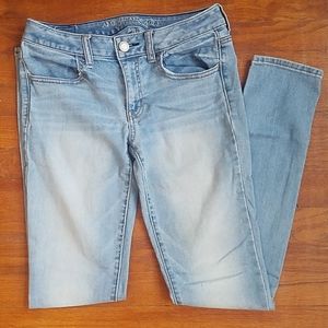 American Eagle Jeggings light blue 6 long